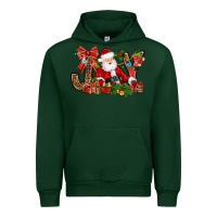 Forest Green joy christmas with santa bbs Urban Hoodie - BundleAndBundleShop