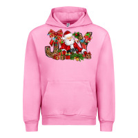 Fuchsia Pink joy christmas with santa bbs Urban Hoodie - BundleAndBundleShop