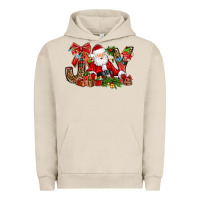 Pigment French Oak joy christmas with santa bbs Urban Hoodie - BundleAndBundleShop