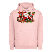 Pigment Salmon joy christmas with santa bbs Urban Hoodie - BundleAndBundleShop