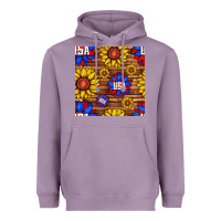 Lavender usa sunflower seamless pattern Heavyweight Hoodie - BundleAndBundleShop