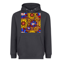 Smoke usa sunflower seamless pattern Heavyweight Hoodie - BundleAndBundleShop