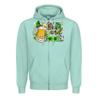 Seafoam bad and boozy Zipper Hoodie - RacoonDesign