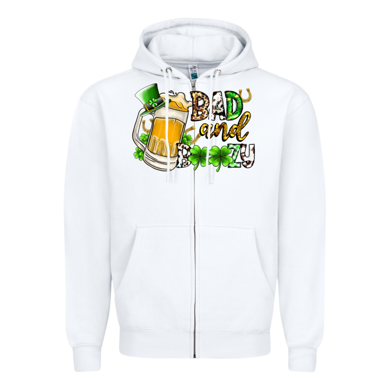 Bad And Boozy Zipper Hoodie by RacoonDesign | Teevron