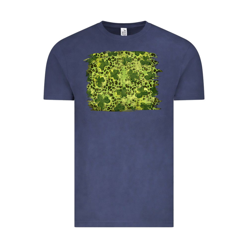 St Patricks Day Shamrock Leopard Background Vintage Tee by RanaPortraitStore | Teevron