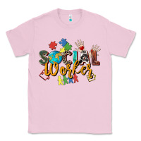 Bubblegum Pink social worker Classic Tee - Zillion Design Studio