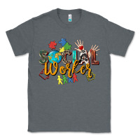 Charcoal Heather social worker Classic Tee - Zillion Design Studio