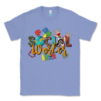 Colony Blue social worker Classic Tee - Zillion Design Studio