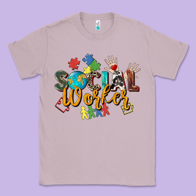 Social Worker Classic Tee Designed By Zillion Design Studio