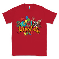 Red social worker Classic Tee - Zillion Design Studio