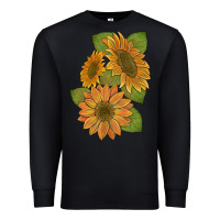 Black sunflowers b Premium Sweatshirt - Artiststas