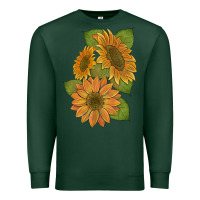 Sports Green sunflowers b Premium Sweatshirt - Artiststas