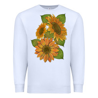 White sunflowers b Premium Sweatshirt - Artiststas