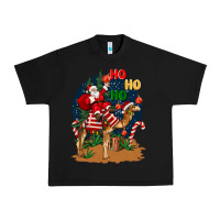 Black Christmas  camel with Santa Urban Heavy Tee - BarkalooDesign