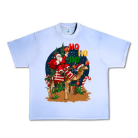 Christmas  Camel With Santa Urban Heavy Tee | Teevron