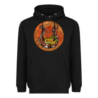 Black horseshoe circle Heavyweight Hoodie - JahusDesignShop