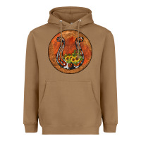 Toasted Coconut horseshoe circle Heavyweight Hoodie - JahusDesignShop