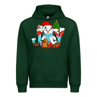 Forest Green joy christmas with snowman bbs Urban Hoodie - BundleAndBundleShop