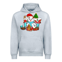 Heather Grey joy christmas with snowman bbs Urban Hoodie - BundleAndBundleShop