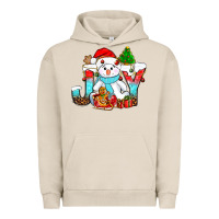 Pigment French Oak joy christmas with snowman bbs Urban Hoodie - BundleAndBundleShop
