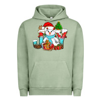 Pigment Oil Green joy christmas with snowman bbs Urban Hoodie - BundleAndBundleShop