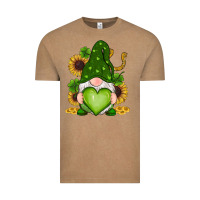 Vintage Coffee st patricks day shamrock sunflowers gnomes Vintage Tee - RanaPortraitStore