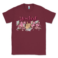 Burgundy spoiled wife Classic Tee - Zillion Design Studio