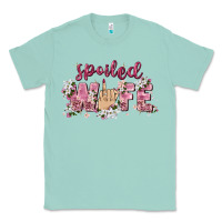 Seafoam spoiled wife Classic Tee - Zillion Design Studio