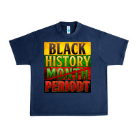 Navy black history month periodt Urban Heavy Tee - Zillion Design Studio