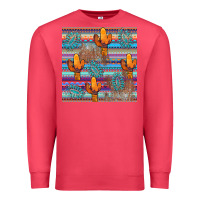 Cardinal cactus gemstone seamless Premium Sweatshirt - AdoDesignShop