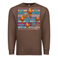 Chestnut cactus gemstone seamless Premium Sweatshirt - AdoDesignShop