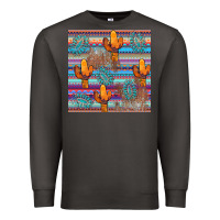 Smoke cactus gemstone seamless Premium Sweatshirt - AdoDesignShop