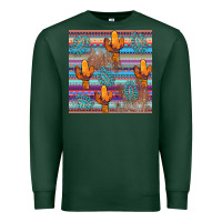 Sports Green cactus gemstone seamless Premium Sweatshirt - AdoDesignShop