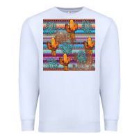 White cactus gemstone seamless Premium Sweatshirt - AdoDesignShop