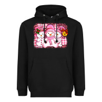 Black chillin pink   with my snowmies  ado Heavyweight Hoodie - AdoDesignShop