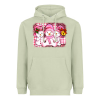 Matcha chillin pink   with my snowmies  ado Heavyweight Hoodie - AdoDesignShop