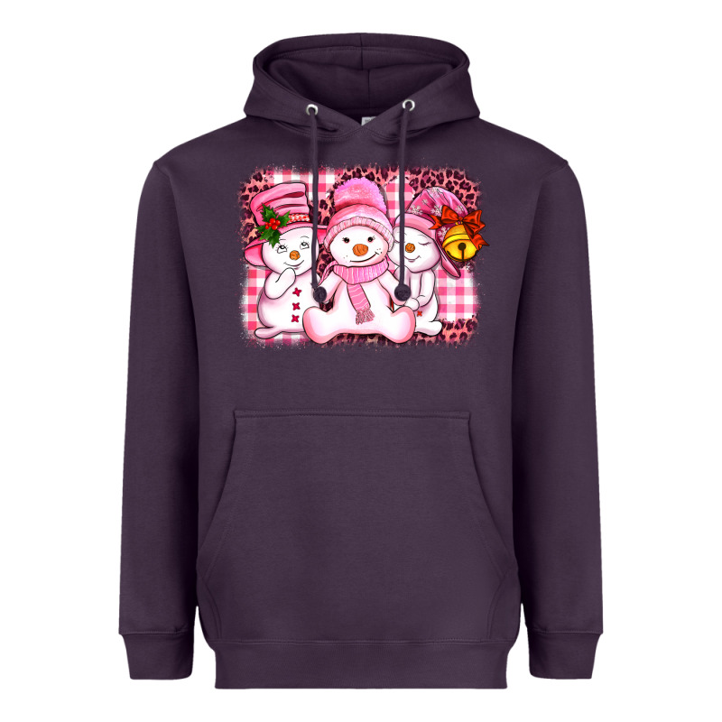 Chillin Pink   With My Snowmies  Ado Heavyweight Hoodie by AdoDesignShop | Teevron
