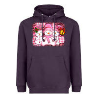 Plum chillin pink   with my snowmies  ado Heavyweight Hoodie - AdoDesignShop