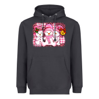 Smoke chillin pink   with my snowmies  ado Heavyweight Hoodie - AdoDesignShop