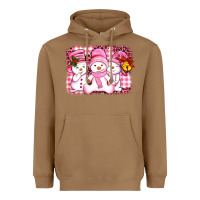 Toasted Coconut chillin pink   with my snowmies  ado Heavyweight Hoodie - AdoDesignShop