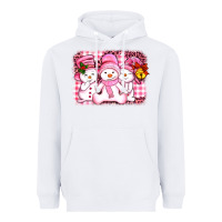White chillin pink   with my snowmies  ado Heavyweight Hoodie - AdoDesignShop