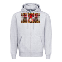 Heather Grey american football gnome license plate Zipper Hoodie - HRA Design Shop