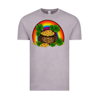 Vintage Zinc st patricks shamrock gold leopard rainbow Vintage Tee - RanaPortraitStore