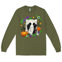 Army Green My Cat Is My Boo Long Sleeve Tee - texasbilliewilder