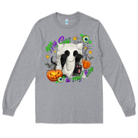 Heather Grey My Cat Is My Boo Long Sleeve Tee - texasbilliewilder