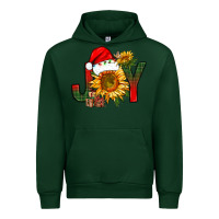 Forest Green joy christmas with sunflower bbs Urban Hoodie - BundleAndBundleShop