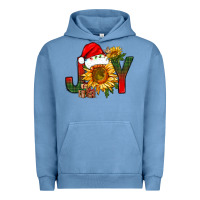 Pigment Pebble Blue joy christmas with sunflower bbs Urban Hoodie - BundleAndBundleShop