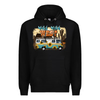 Black wild wild west Premium Hoodie - NancyCooperArtShop