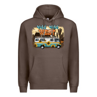 Coffee wild wild west Premium Hoodie - NancyCooperArtShop