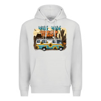 Dove Grey wild wild west Premium Hoodie - NancyCooperArtShop
